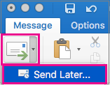 delay email outlook for mac